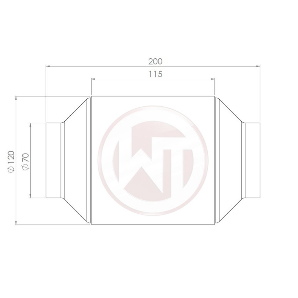 Wagner Rennsport-Katalysator 200CPSI mit EU6 Beschichtung
