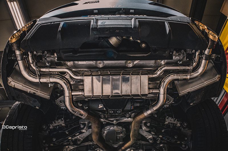 Capristo Sportauspuff BMW XM mit CH-Gutachten