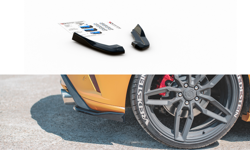 Maxtondesign Diffusor Erweiterung li/re für Ford Focus MK4 ST schwarz hochglanz