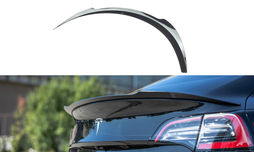 Maxtondesign Spoiler für Tesla Model 3 schwarz hochglanz