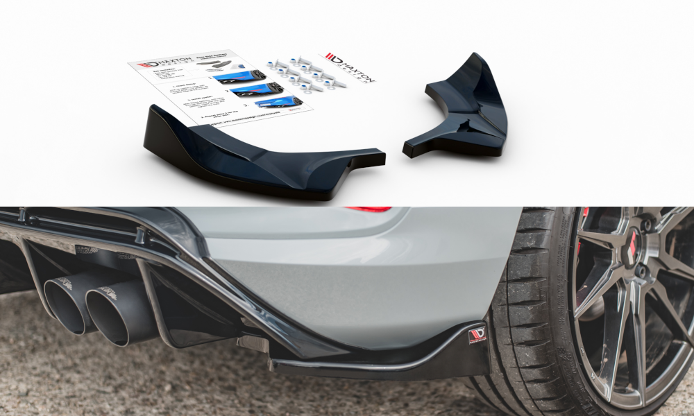 Maxtondesign Diffusor Erweiterung li/re für Ford Fiesta MK8 ST schwarz hochglanz