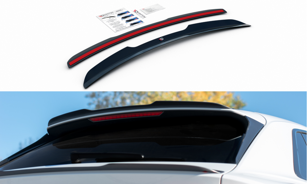 Maxtondesign Spoiler V.1 für Audi Q8 MK1 S-Line schwarz hochglanz