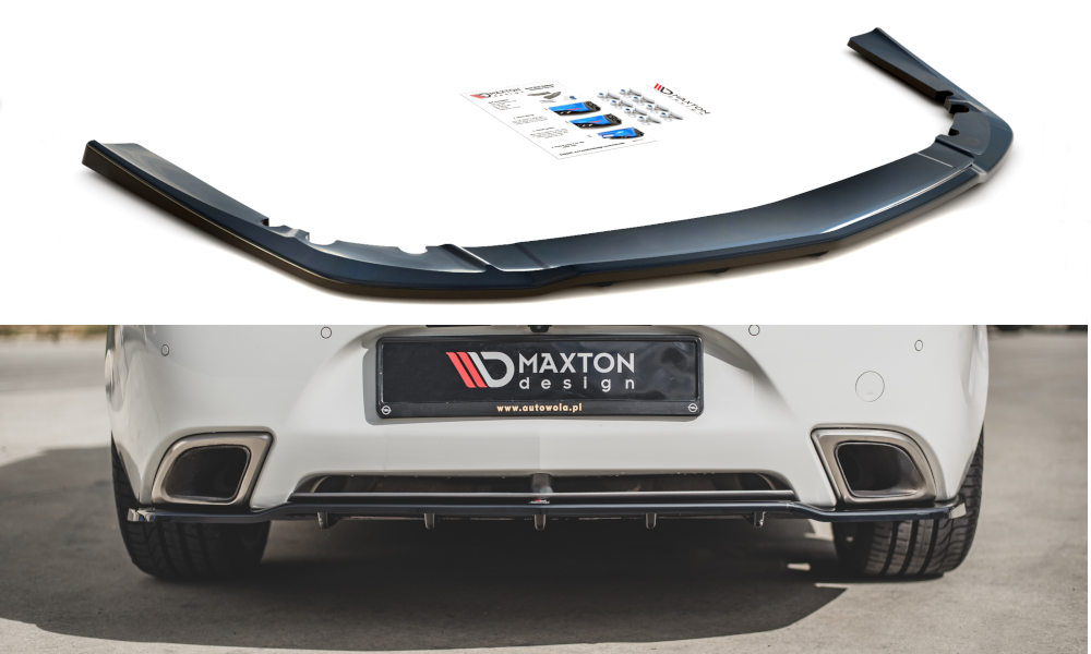 Maxtondesign Diffusor Mit Balken für Opel Insignia MK1 OPC Facelift Carbon Look