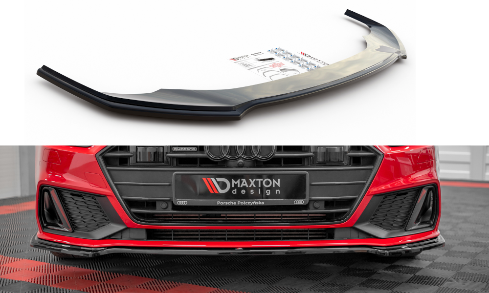 Maxtondesign Frontlippe V.1 für Audi A7 C8 S-Line Carbon Look