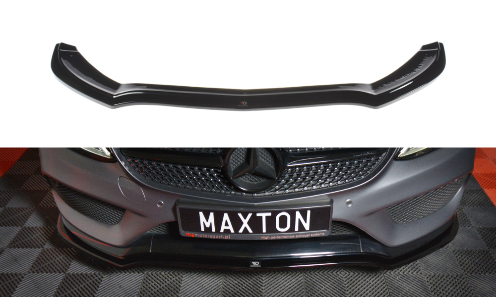 Maxtondesign Frontlippe V.1 für Mercedes Benz C-Klasse C205 AMG-Paket Coupe schwarz strukturiert