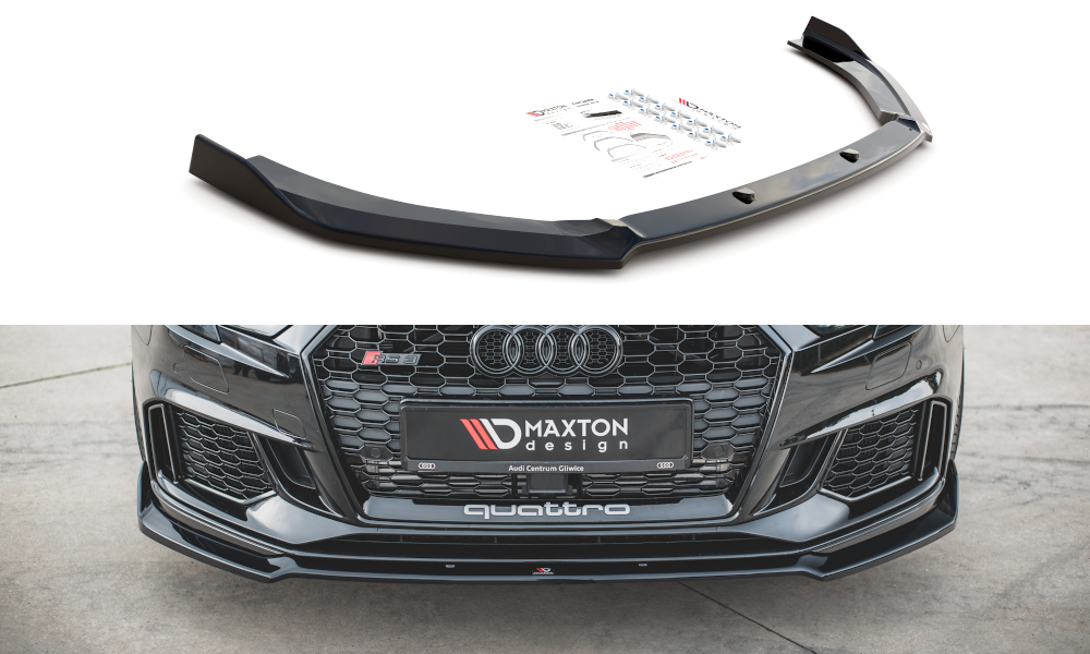 Maxtondesign Frontlippe V.3 für Audi RS3 8V.2 Facelift schwarz strukturiert