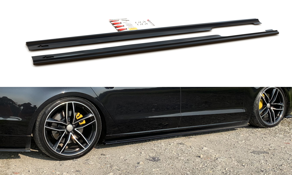 Maxtondesign Seitenschweller für Audi A8 D4 Carbon Look