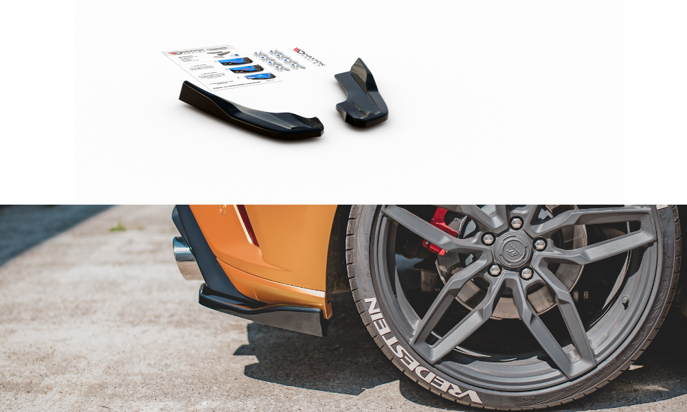 Maxtondesign Diffusor Erweiterung li/re V.3 für Ford Focus MK4 ST schwarz hochglanz