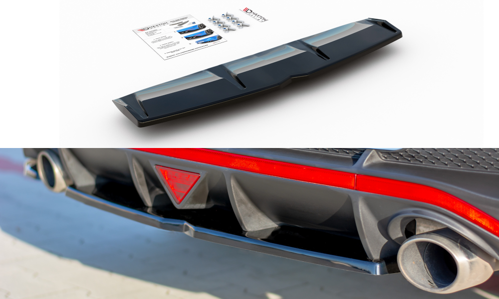 Maxtondesign Diffusor für Hyundai I30N MK3 schwarz hochglanz