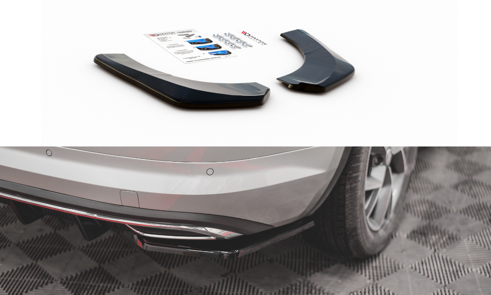 Maxtondesign Diffusor Erweiterung li/re für Skoda Kodiaq MK1 Sportline Carbon Look