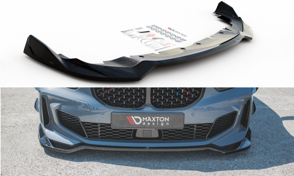 Maxtondesign Frontlippe V.5 für BMW 1er F40 M135i|M-Paket schwarz strukturiert