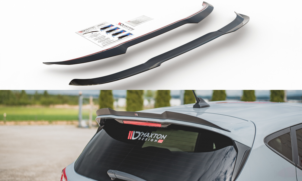Maxtondesign Spoiler V.3 für Ford Fiesta MK8 ST|ST-Line schwarz strukturiert