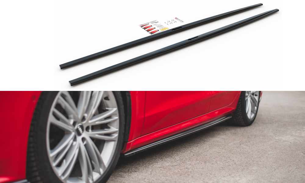 Maxtondesign Seitenschweller für Audi A7 C8 S-Line schwarz strukturiert