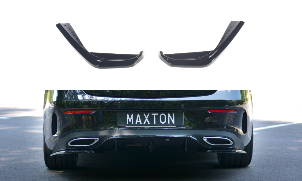 Maxtondesign Diffusor Erweiterung li/re für Mercedes Benz E-Klasse C238 AMG-Paket Coupe Carbon Look