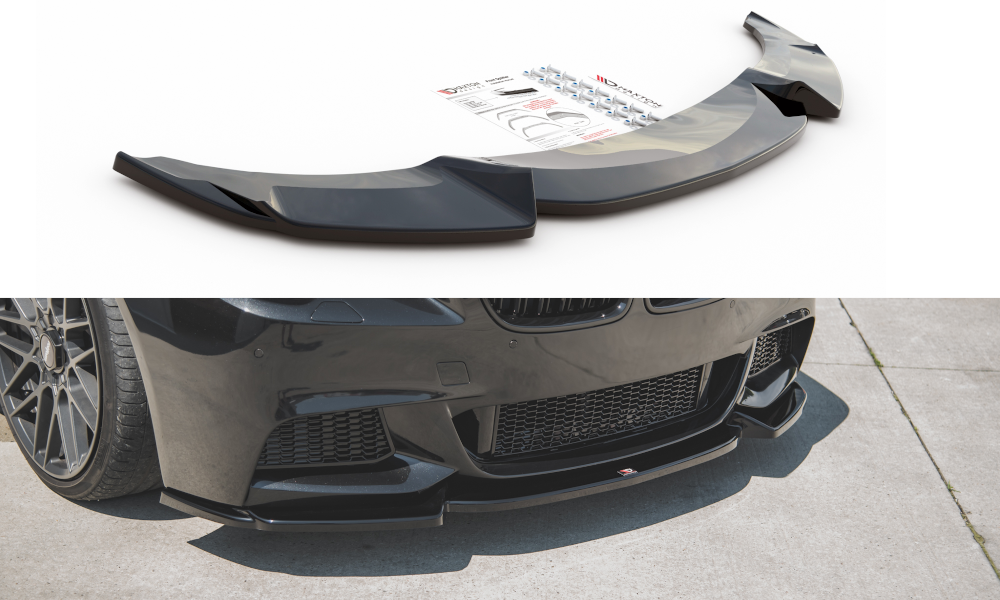 Maxtondesign Frontlippe V.3 für BMW 5er F10|F11 M-Paket schwarz hochglanz