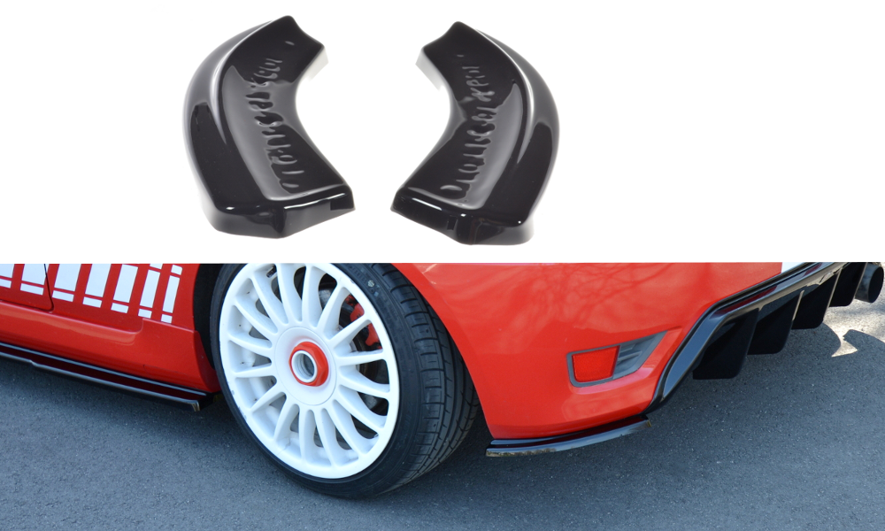 Maxtondesign Diffusor Erweiterung li/re für Ford Fiesta MK6 ST schwarz hochglanz