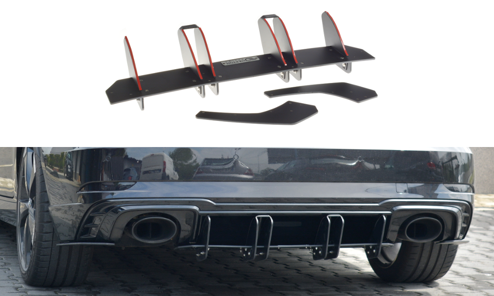 Maxtondesign Diffusor für Audi RS3 8V.2 Facelift Racing schwarz