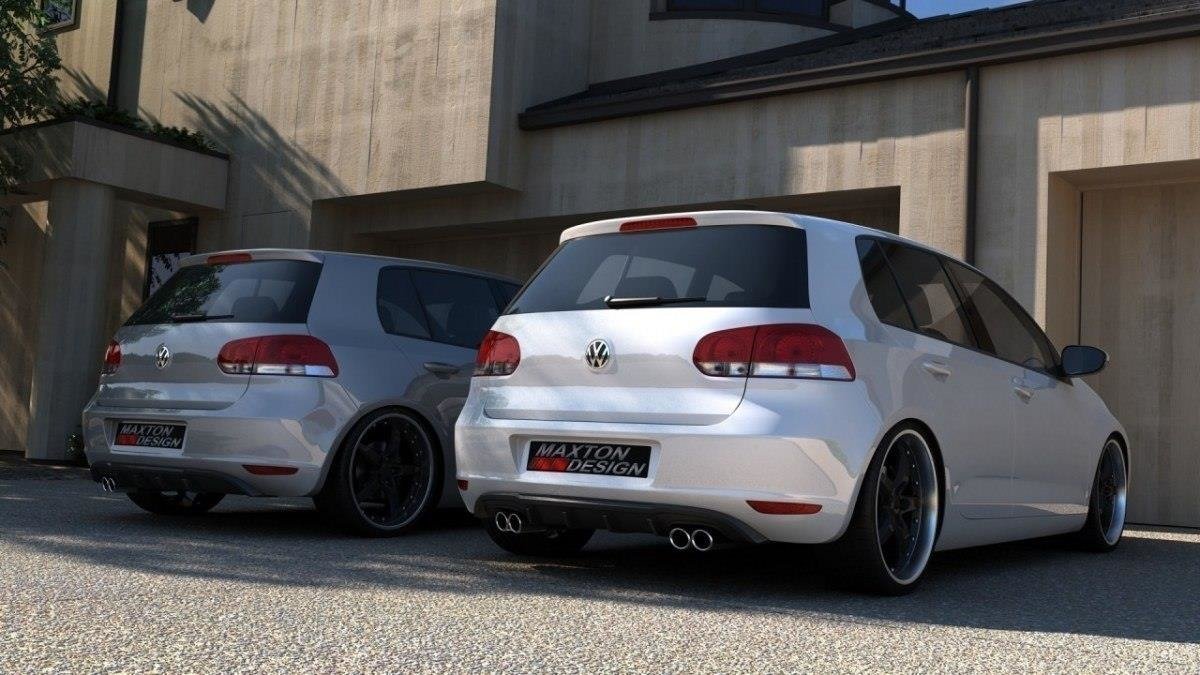 Maxtondesign Diffusor für Volkswagen Golf MK6|Golf 6 schwarz strukturiert