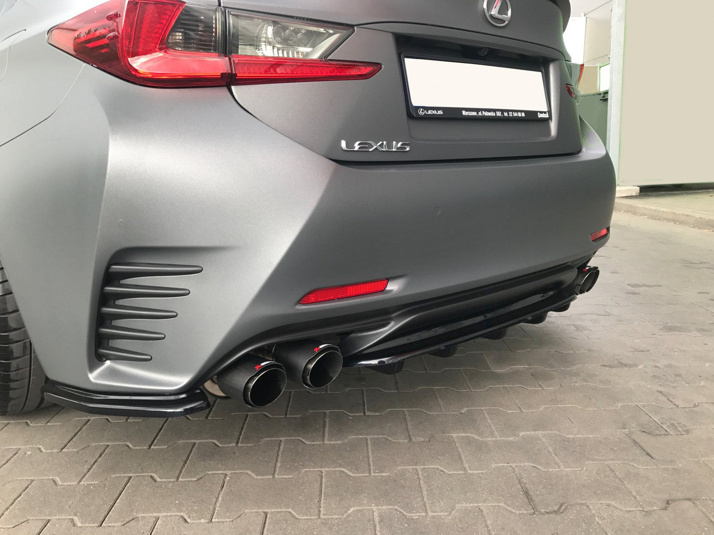 Maxtondesign Diffusor für Lexus RC DTM Look schwarz hochglanz