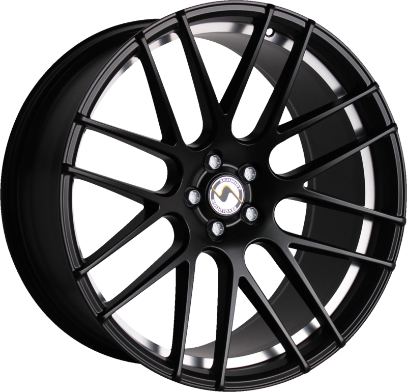SCHMIDT | Design: Shift | Grösse: 9.0x22 | ET: 15-55 | Lochkreis: 5x112,114.3,120,127,130 | Farbe: satin black, undercut polished trim