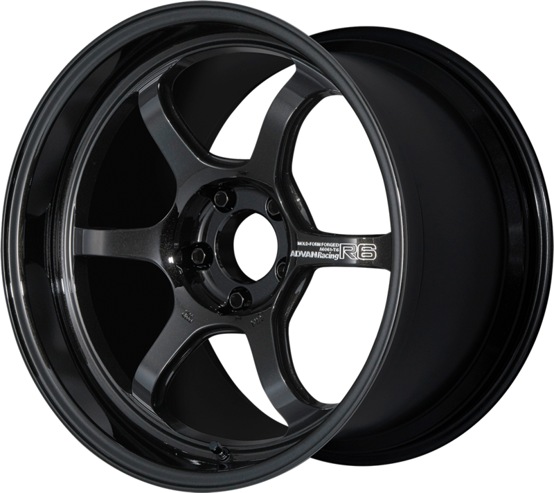 ADVAN RACING | Design: R6 | Grösse: 10.5x18 | ET: 15 | Lochkreis: 5x114.3 | Farbe: racing titanium black