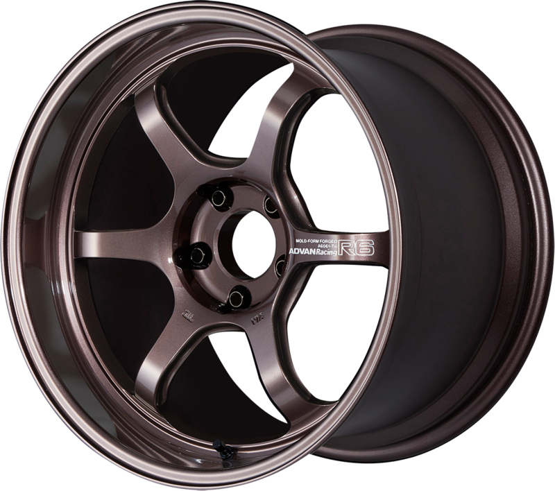 ADVAN RACING | Design: R6 | Grösse: 10.5x18 | ET: 32 | Lochkreis: 5x112 | Farbe: racing copper bronze