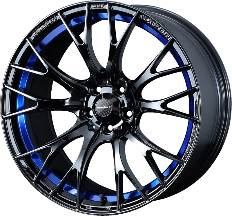 WEDS SPORT | Design: SA-20R | Grösse: 7.0x17 | ET: 50 | Lochkreis: 4x100 | Farbe: blue light chrome II