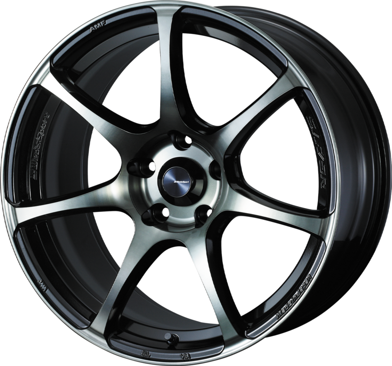 WEDS SPORT | Design: SA-75R | Grösse: 8.5x18 | ET: 57 | Lochkreis: 5x100 | Farbe: worth black clear