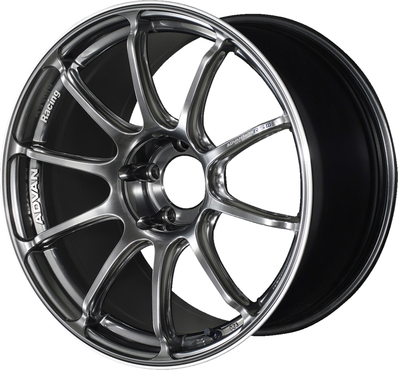 ADVAN RACING | Design: RSIII | Grösse: 7.5x18 | ET: 48 | Lochkreis: 5x112 | Farbe: racing hyper black & ring
