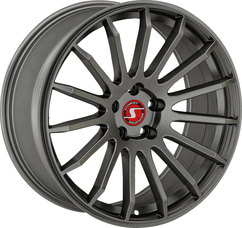 SCHMIDT | Design: CC-ZeroLip | Grösse: 10.0x20 | ET: 15-45 | Lochkreis: 5x100-130 | Farbe: titan matt, hub cap red