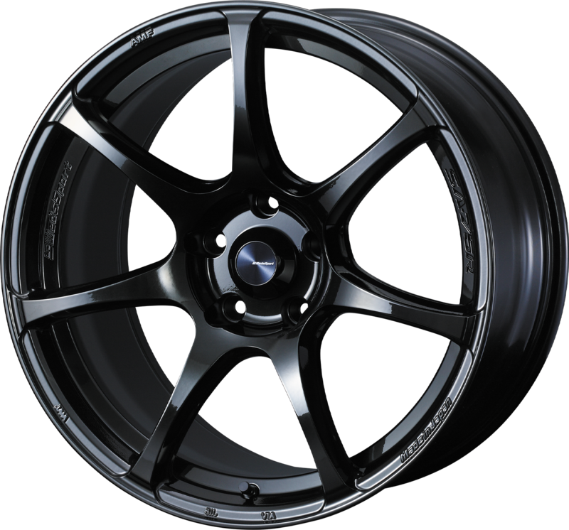 WEDS SPORT | Design: SA-75R | Grösse: 8.5x18 | ET: 57 | Lochkreis: 5x100 | Farbe: hyper black clear II