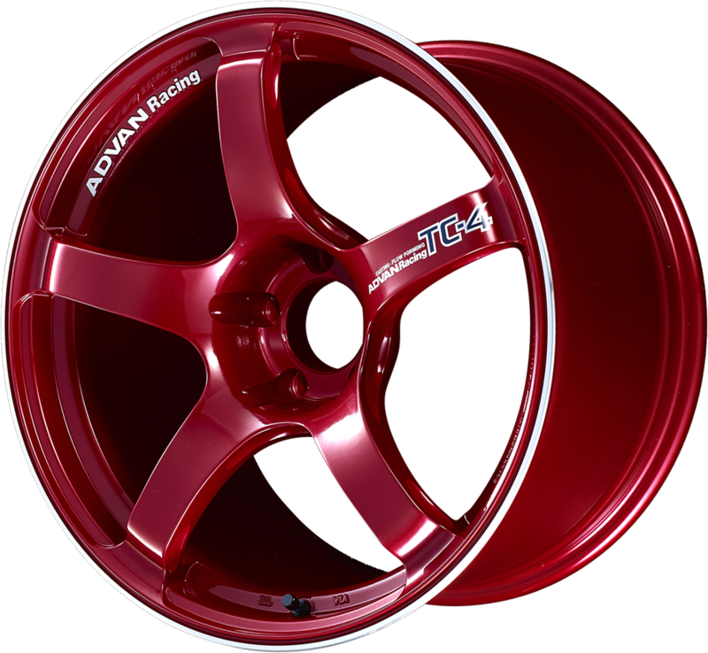 ADVAN RACING | Design: TC-4 | Grösse: 10.0x18 | ET: 25 | Lochkreis: 5x114.3 | Farbe: racing candy red & ring