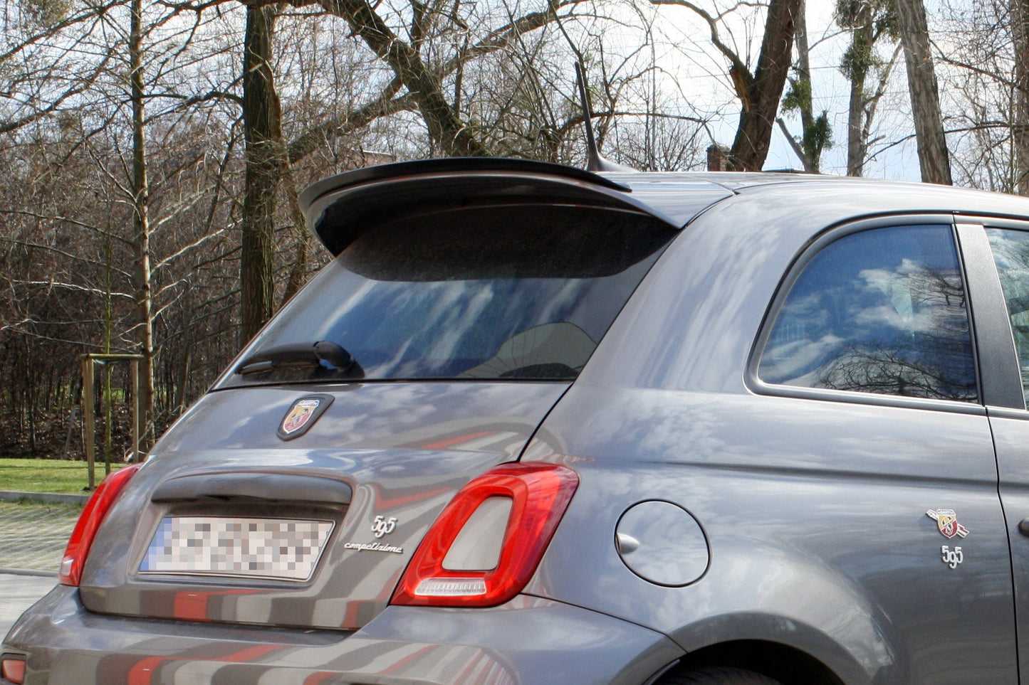 Maxtondesign Spoiler für Fiat 500 Abarth MK1 Facelift Carbon Look