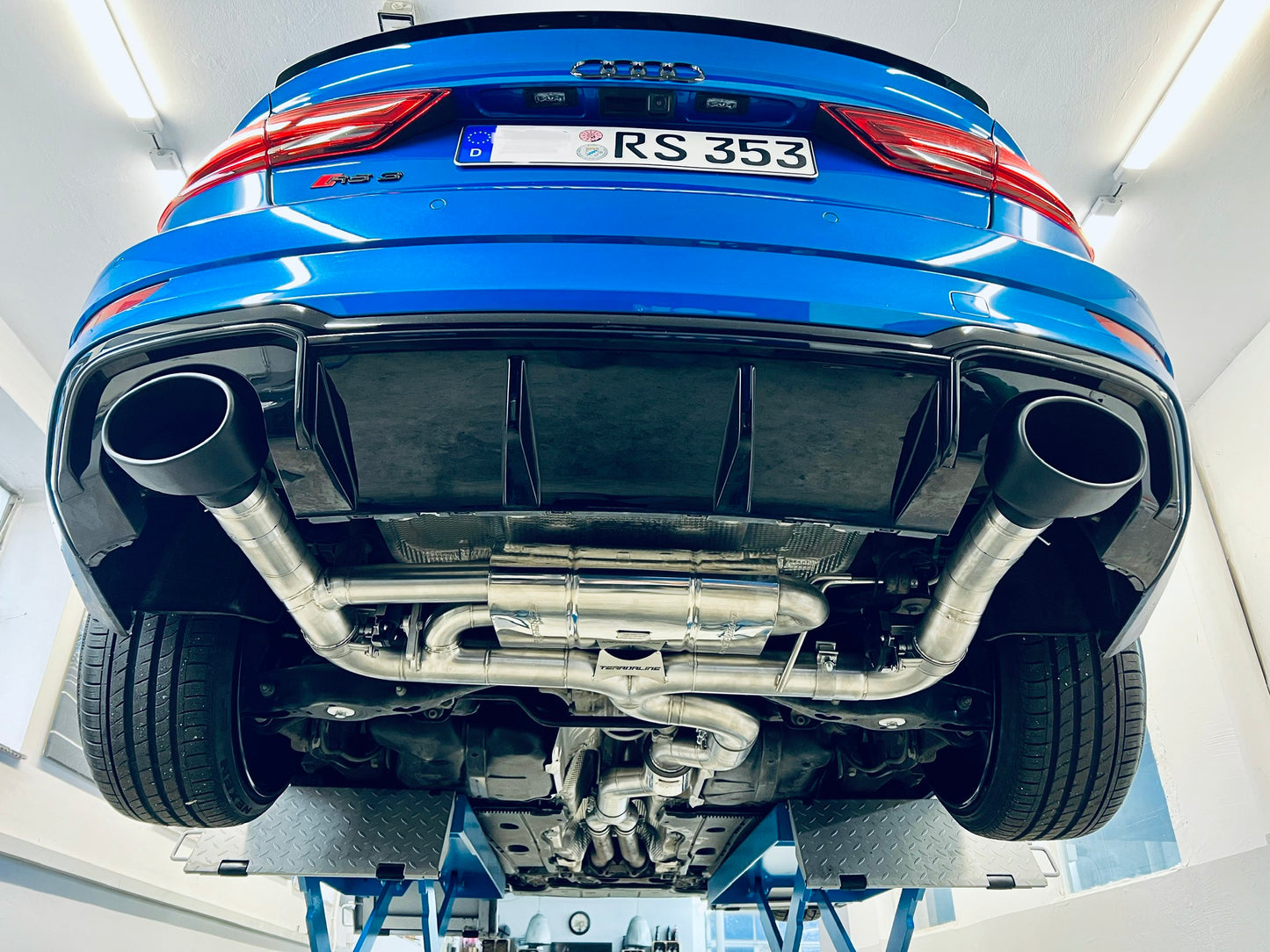 L-Performance - Audi RS3 8V VFL - Terrorline V1 Klappenabgasanlage 3,5 auf 2x3 Zoll