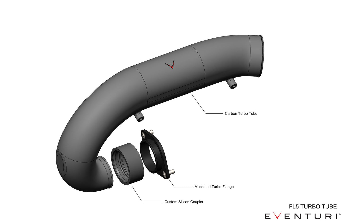 Eventuri Carbon Chargepipe/inlet für Honda Civic FL5 Type-R