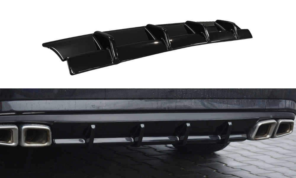 Maxton Design Diffusor für Mercedes E-Klasse W212 E63 AMG schwarz hochglanz