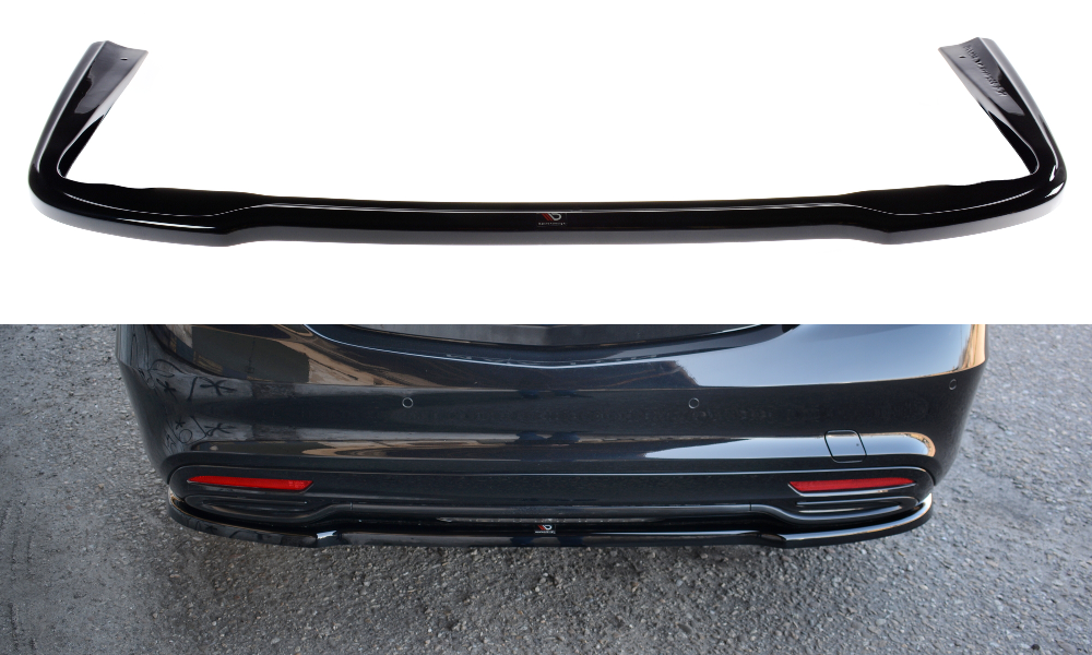Maxton Design Diffusor für Mercedes S-Klasse W222 AMG-Paket schwarz strukturiert