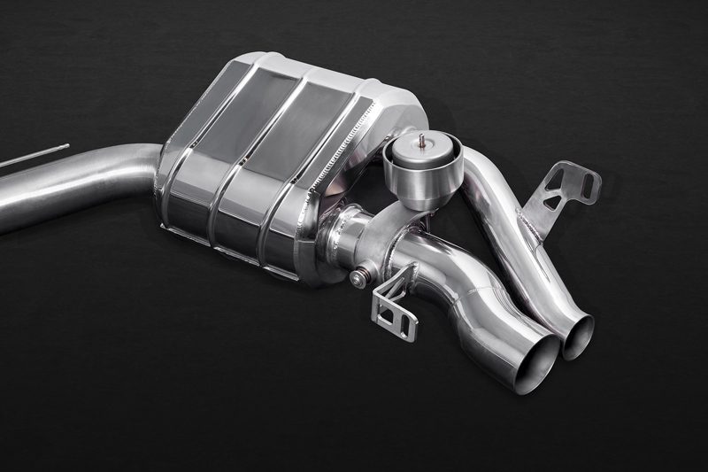 Capristo Sportauspuff Mercedes E63 Limousine 5.5L V8 Biturbo AMG 4matic S und 2WD (W212 ab 2013 Facelift Model) mit CH-Gutachten