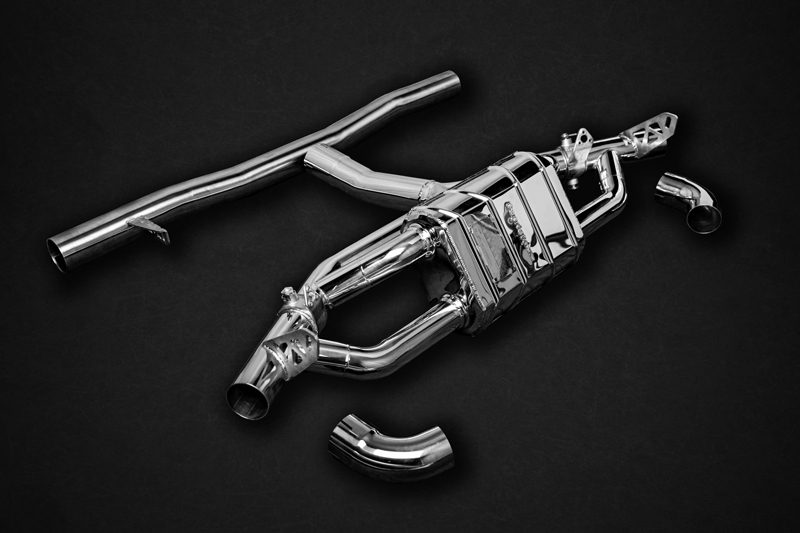 Capristo Sportauspuff Mercedes A35 AMG W177 Schrägheck / A35 V177 Limousine / CLA35 AMG C118 Coupe 4-Türer mit CH-Gutachten