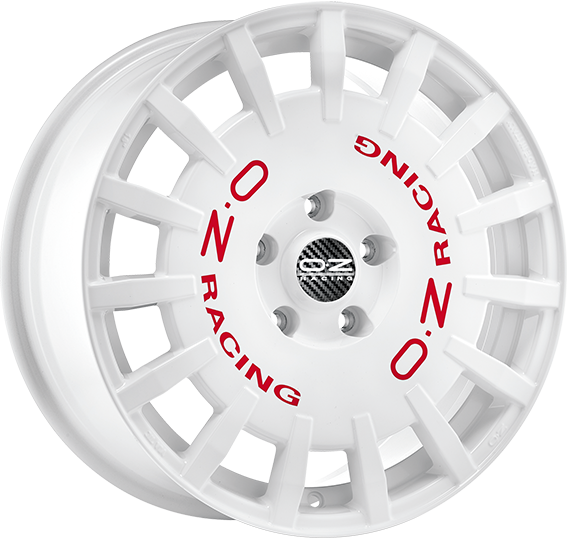 OZ | RALLY RACING | 8x17 | 5x100 | ET35 | WHITE RED LETTERING | W01A3320033