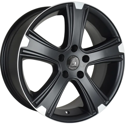 A1 WHEELS | Riva | Grösse: 7.0x16 | ET: 50 | Lochkreis: 5x118 | matt black face matt polished