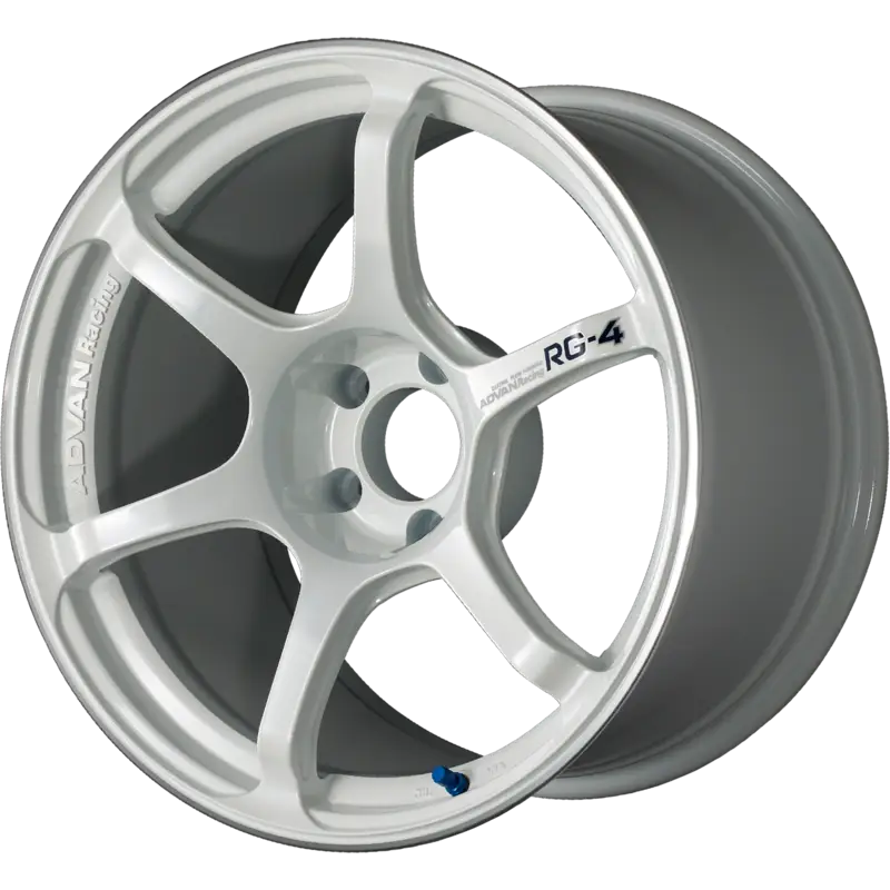 ADVAN RACING | Design: RG-4 | Gr?sse: 10.5x18 | ET: 32 | Lochkreis: 5x112 | Farbe: racing white metallic & ring