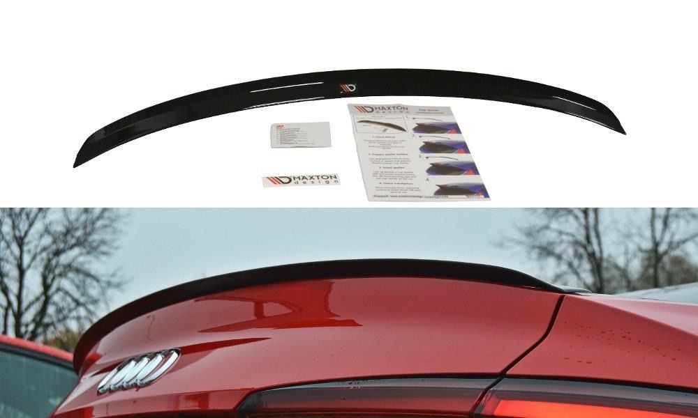 Maxton Design Spoiler für Audi A5 F5 S-Line Coupe schwarz hochglanz