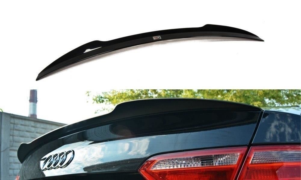 Maxton Design Spoiler für Audi A5 8T S5|S-Line Facelift Coupe schwarz strukturiert