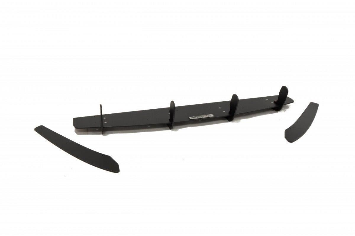 Maxton Design Racing-Diffusor für Audi A6 C7 S-Line schwarz unbearbeitet 2 EInzelendrohre