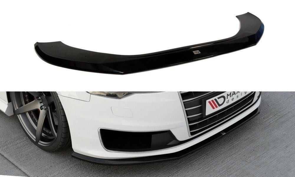 Maxton Design Frontlippe für Audi A6 C7 Facelift schwarz hochglanz