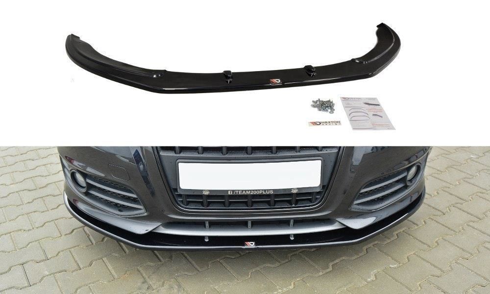 Maxton Design Frontlippe für Audi 8P S3 Facelift schwarz hochglanz