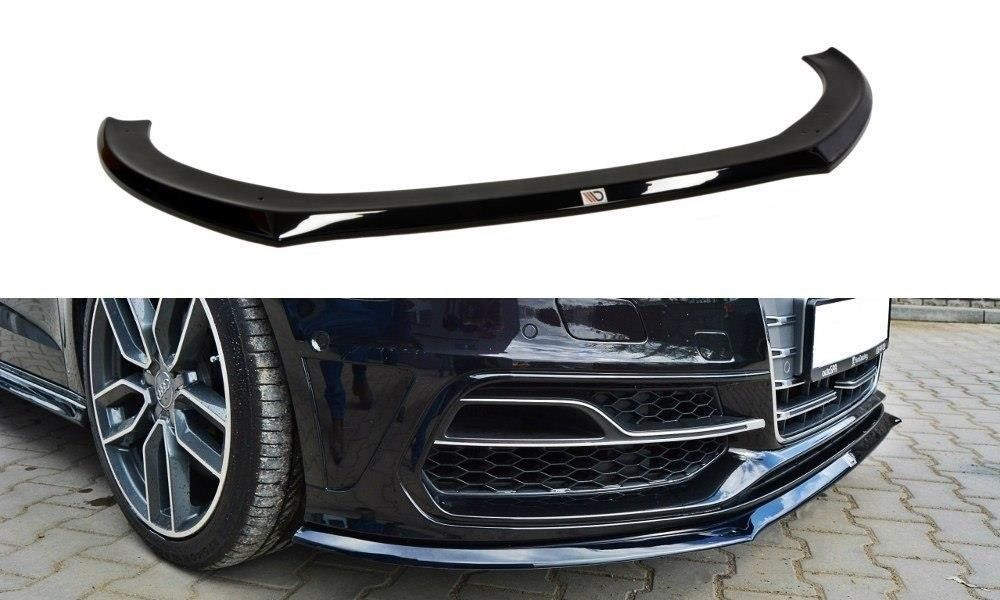 Maxton Design Frontlippe für Audi 8V S3 Schrägheck schwarz hochglanz