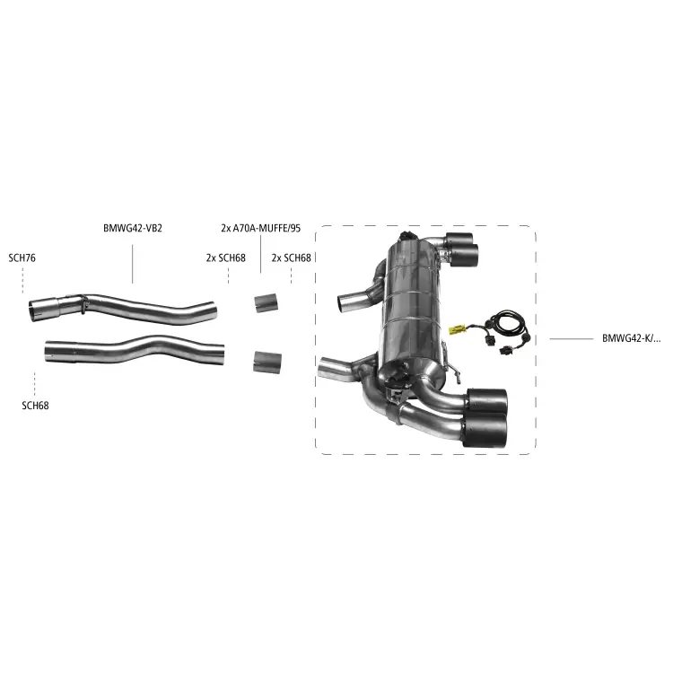 Bastuck Auspuffanlage BMW 2er M240I G42 3.0 L - Abgasanlagen / Downpipes