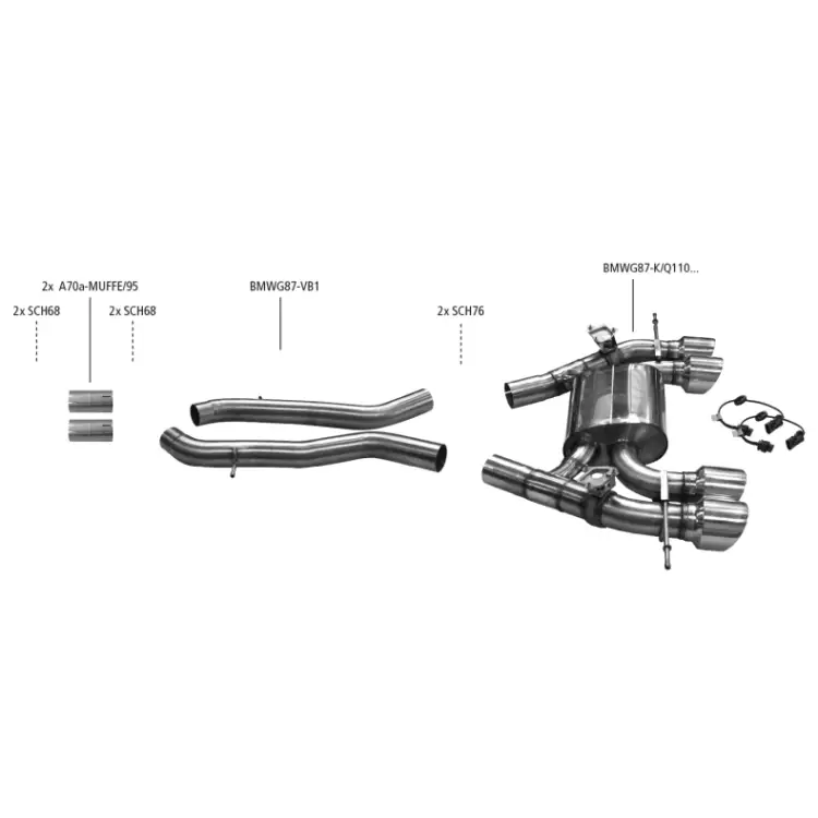 Bastuck Auspuffanlage BMW M2 G87 3.0 L - Abgasanlagen / Downpipes
